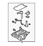 LR086423 - : 2016-2020 Land-Rover Oil Pan for Land Rover: Discovery, Range Rover, Range Rover Sport Image