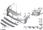 51119463092 - Vehicle Trim: Trim Cover, Bumper, Primed, Front for BMW: 228i, 228iX Image image