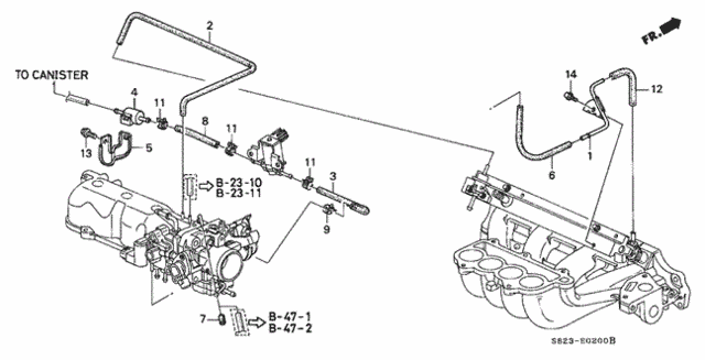 Install Pipe - Tubing (Excluding '01) for 2002 Honda Accord #0