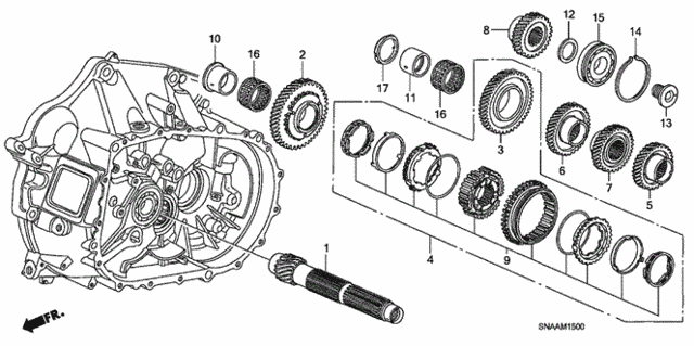 MT Countershaft (2.0L) for 2009 Honda Civic #0