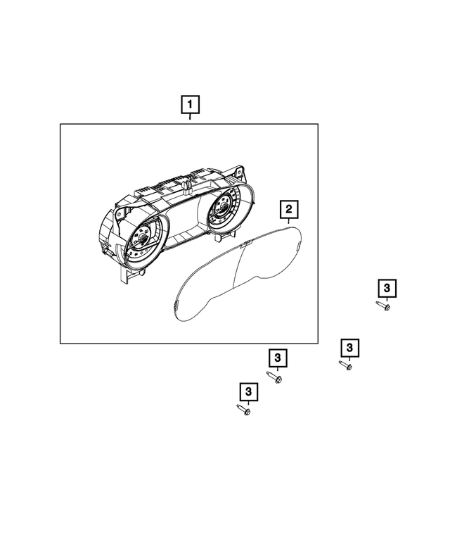 68522528AD - : Instrument Panel Cluster for Mopar Image