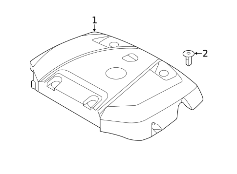 Engine Appearance Cover for 2015 Volvo XC60 #0