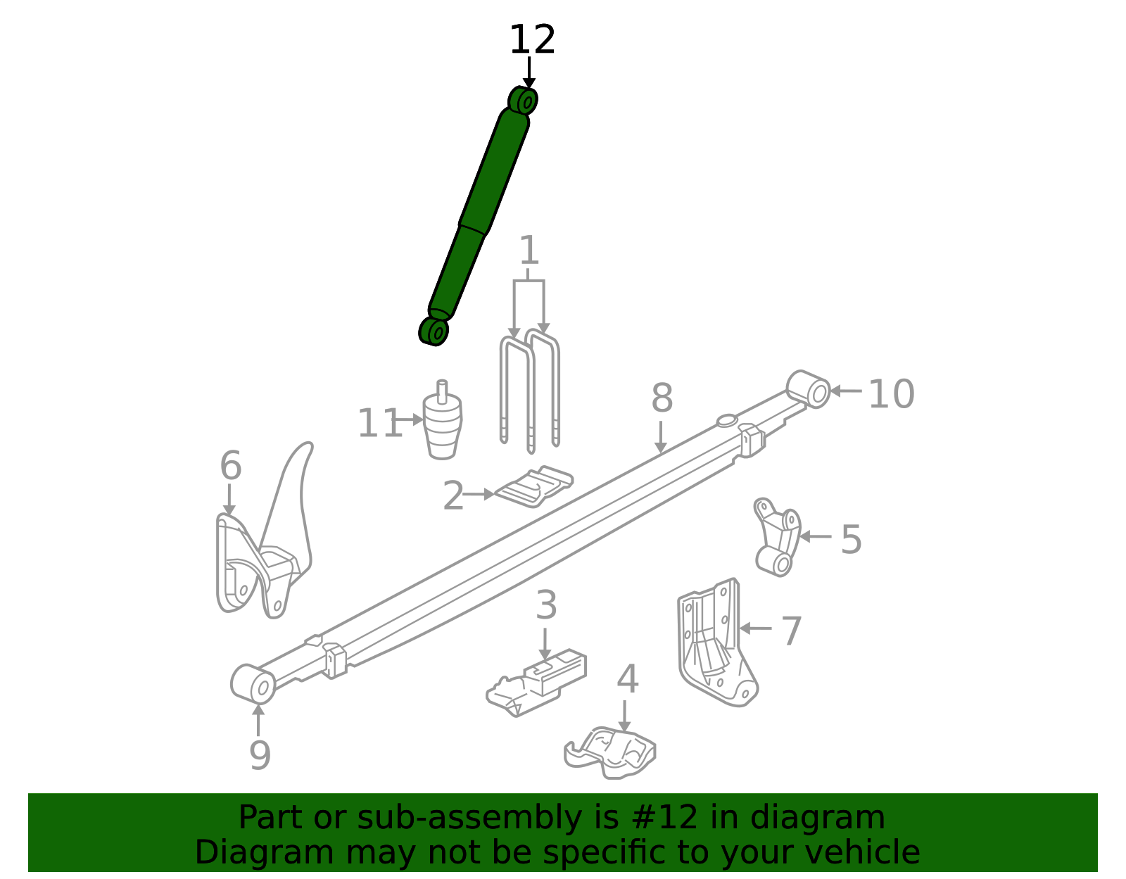 2011-2013 GM W (S)Absorber 19435681 | OEM Parts Online