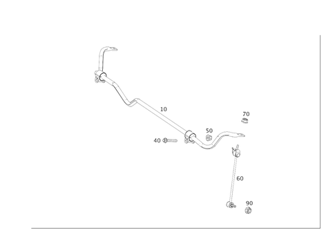 Torsion Bar, Rear for 2017 Mercedes-Benz S63 AMG #0