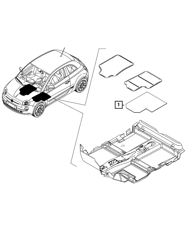 68073378AA - : Floor Mat for Mopar Image