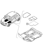 68073378AA - Interior Trim: Floor Mat for Fiat: 500E Image