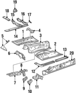5819414010 - : Foot Rest for Toyota Image