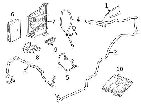 Communication System Components for 2014 Cadillac ELR #0