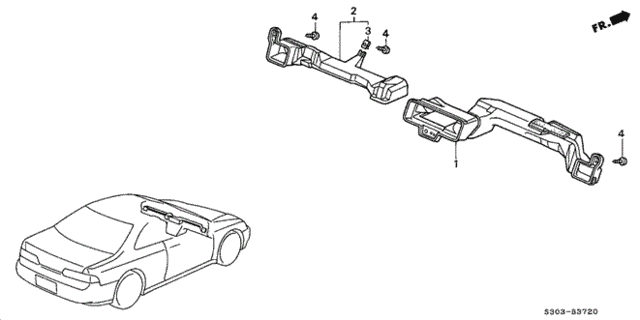 Duct for 2000 Honda Prelude #0