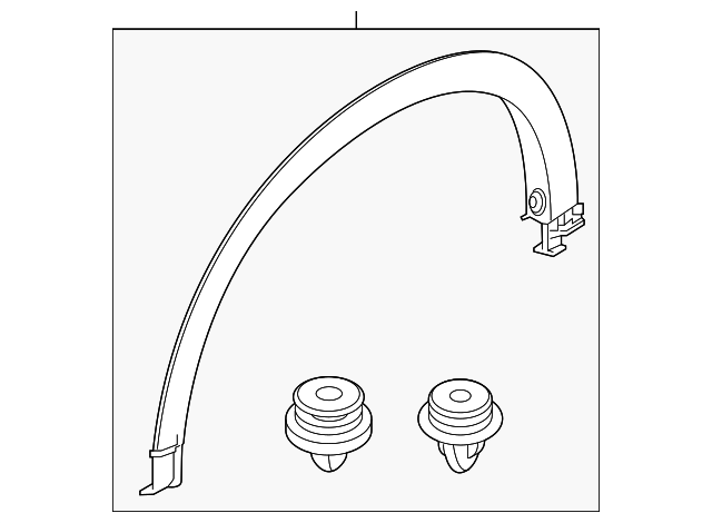 KPF1-51-W20 - Wheel Opening Molding - 2022-2025 Mazda CX-5 | Mazda