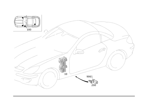 Fuse Box Interior for 2008 Mercedes-Benz SLK 280 #0