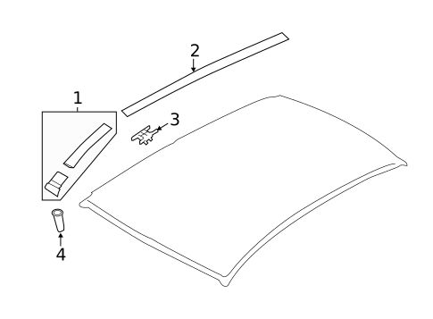 Exterior Trim - Roof for 2016 Subaru Impreza #1