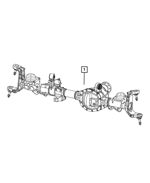 Front Axle Assembly for 2024 Jeep Gladiator #0