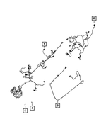 68105509AG - Electrical: Front Door Wiring, Left for Ram: 1500, 2500, 3500 Image
