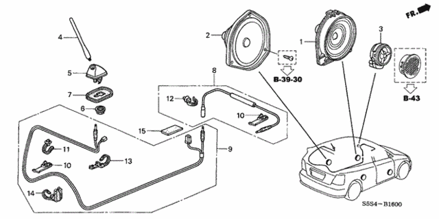 Antenna - Speaker for 2003 Honda Civic #0