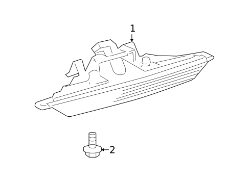 High Mounted Stop Lamp for 2008 Lexus RX400h #0