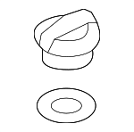 5Q0121321 - Cooling System: Reservoir Cap for Volkswagen: Beetle, CC, e-Golf, Golf, Golf Alltrack, Golf R, Golf SportWagen, GTI, Jetta, Passat, Tiguan, Tiguan Limited Image