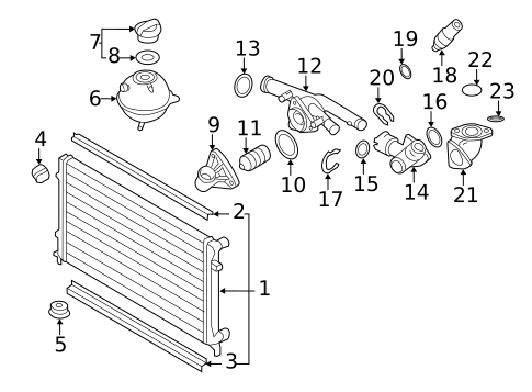 Radiator & Components for 2025 Volkswagen Taos #23