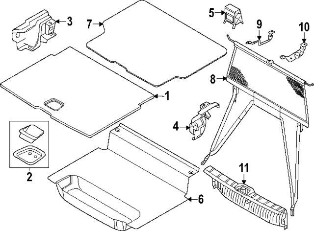 80026360 - : Cargo Net for Volvo: EX30 Image