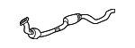 1634906614 - Exhaust: Converter &amp; Pipe for Mercedes-Benz Image