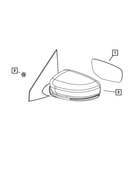 Exterior Mirror for 2015 Dodge Dart #0