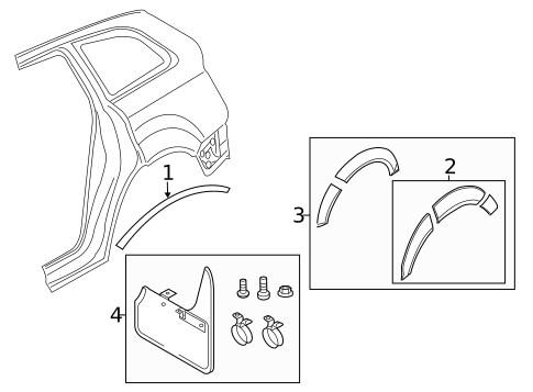 Exterior Trim - Quarter Panel for 2014 Audi Q7 #0
