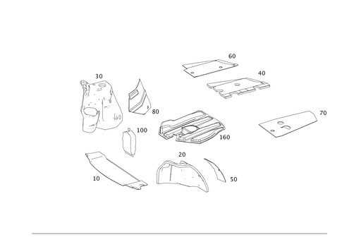 Rear Pillar and Trunk Damping for 2012 Mercedes-Benz C250 #0