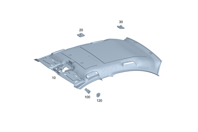 2146909600 - Interior Trim/Exterior Detachable Parts: Trim, Roof for Mercedes-Benz: E350 Image image