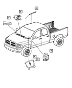 4649140AD - Electrical: Side Curtain Air Bag, Right for Mopar Image