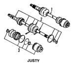 723290003 - Suspension: Inner Joint for Subaru: Brat, DL, GL, GL-10, RX, Standard, XT Image