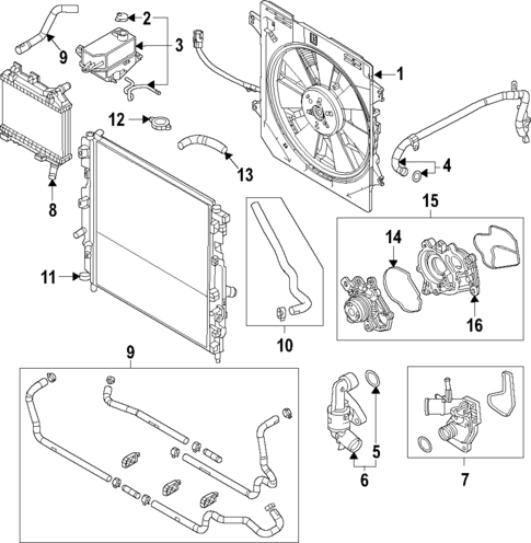Water Pump for 2025 Mazda CX-70 #1