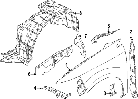 Fender & Components for 2025 Nissan Murano #0