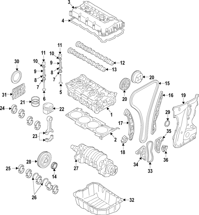 234102C500 - : Piston for Hyundai Image
