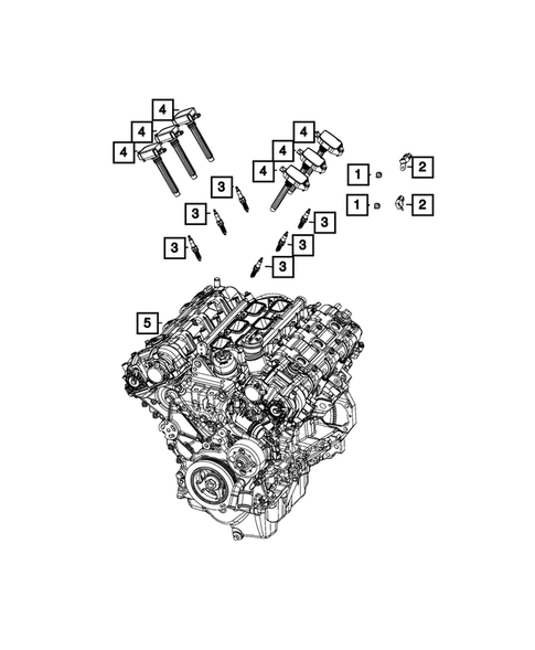 Ignition - Spark Plugs, Cables, Coils and Glow Plugs for 2017 Chrysler Pacifica #0