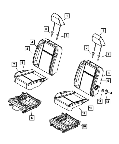 Front Seats and Attaching Parts for 2007 Dodge Ram 3500 #11