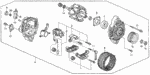 31100P08014 - Engine: ALTERNATOR ASSY. (AHGA19) (MITSUBISHI) for Honda Image