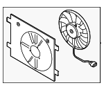 1EA121203C - Belts &amp; Cooling: Engine Cooling Fan Assembly for Audi Image