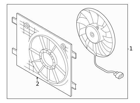 Cooling Fan, Clutch & Motor for 2024 Audi Q4 e-tron #0