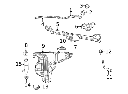 Wiper & Washer Components for 2018 Dodge Challenger #0