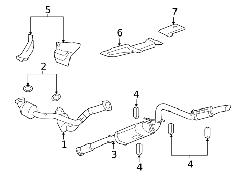 Exhaust Components for 2008 Chevrolet Silverado 1500 #0