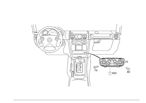 Heating/Air-Conditioner Operating Unit for 2014 Mercedes-Benz G550 #0