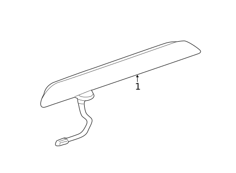 High Mounted Stop Lamp for 2012 Chevrolet Camaro #1