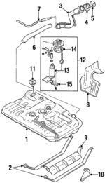 1511156F00 - Fuel System: Fuel Pump Tank Seal for Suzuki Image