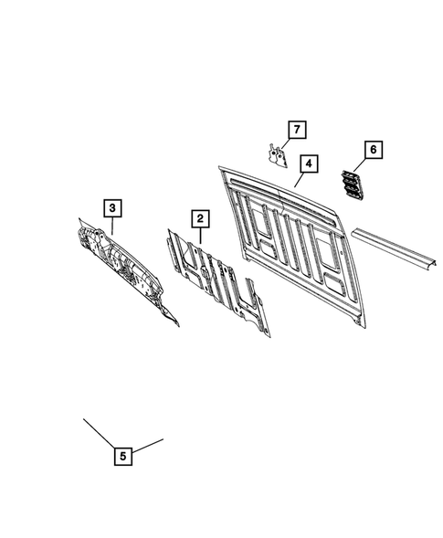 Aperture Panel, Pillar Supports and Cab Back  for 2023 Ram 3500 #6