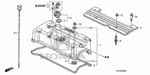 90013PNC010 - Engine: BOLT A, PLUG HOLE COIL COVER for Honda Image