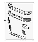 15856715 - Body: Radiator Support for Buick: Century, LaCrosse, Regal | Chevrolet: Impala, Monte Carlo | Oldsmobile: Intrigue | Pontiac: Grand Prix Image