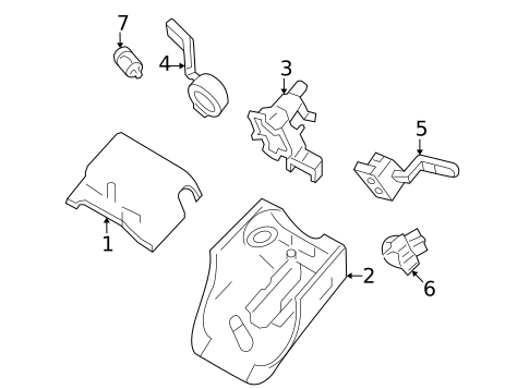 Shroud, Switches & Levers for 2005 Mercury Montego #0