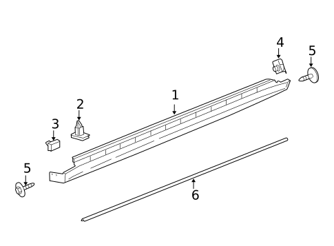 Exterior Trim - Pillars for 2005 Pontiac Grand Prix #0