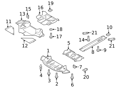 Splash Shields for 2008 Audi R8 #0