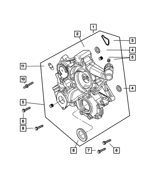 Timing Belt and Cover for 2005 Dodge Ram 1500 #1